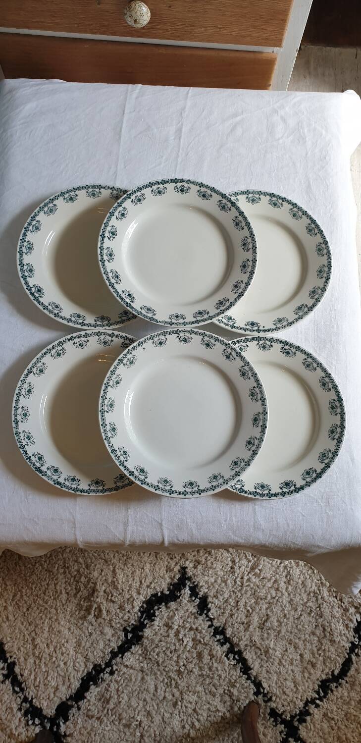 6 Céranord St Amand plates