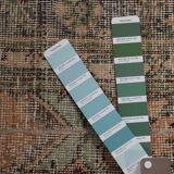 Vintage Turkish Oushak Rug Handwoven 59x674 cm