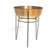 Scandinavian metal planter, Sweden, 1960