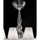 Monumental Modern Transparent Murano Glass Chandelier