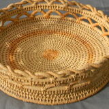 Round basket old braided.