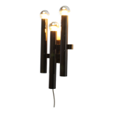 Chrome wall light by Sciolari for Boulanger, Belgium 1970s