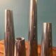 Set of 4 vintage aluminum candle holders from Ikea 1990