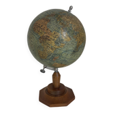 Vintage 1950 terrestrial globe by Girard and Barrère and Thomas - 33 cm