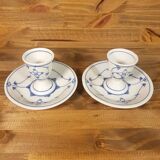Duo of porcelain egg cups