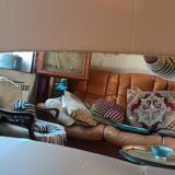 Italian oval wall mirror 1950.