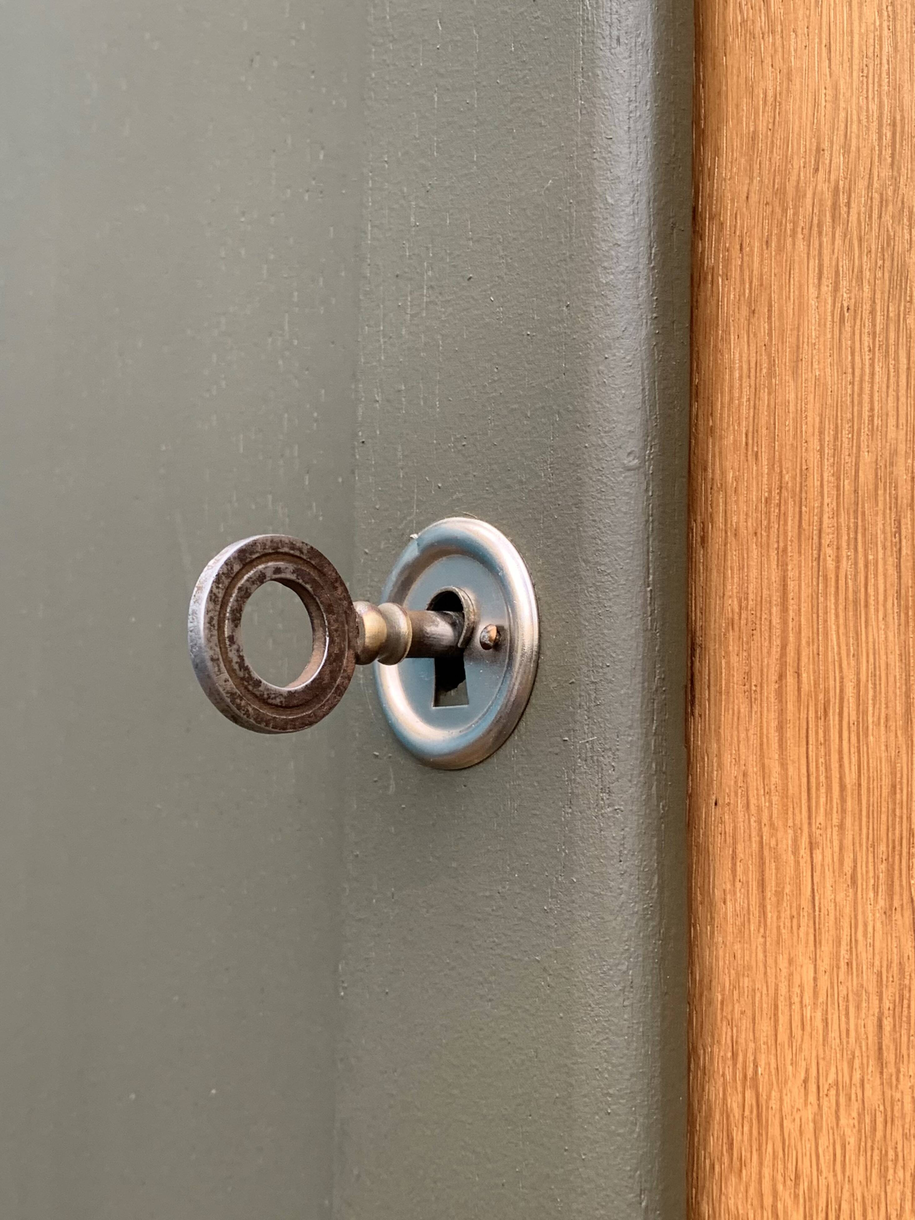 Parisian solid oak wardrobe 1960