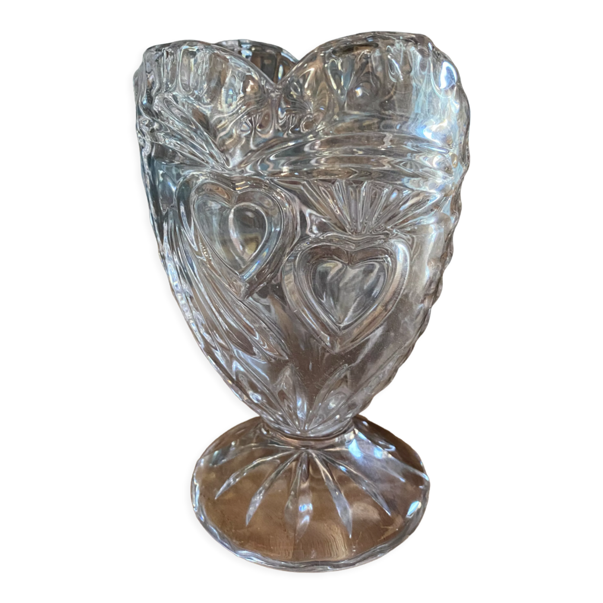 Original antique crystal vase