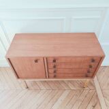 Low buffet / Vintage MDK sideboard renovated in teak, 1960s