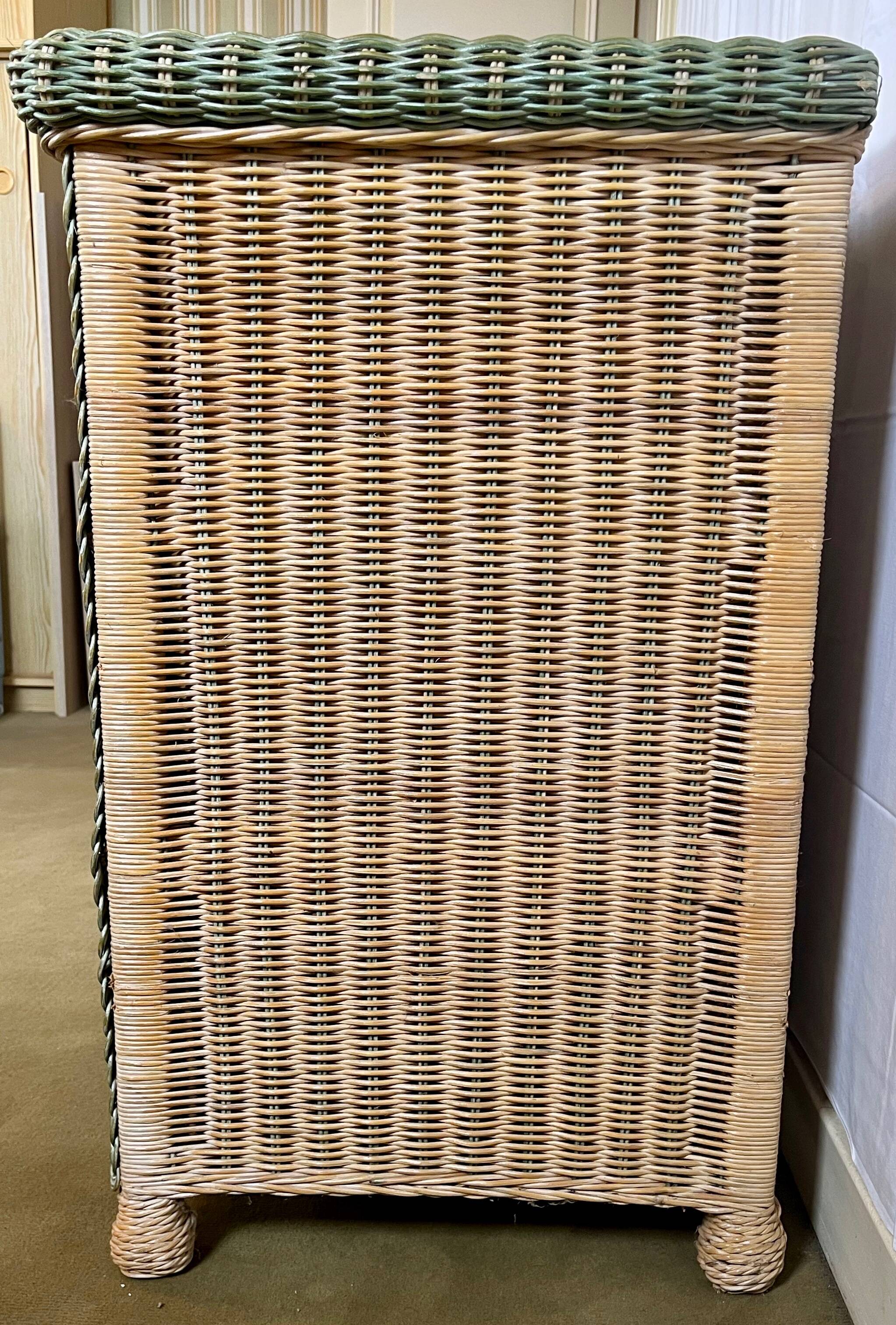 Vintage wicker chest of drawers, 80s/90s.