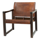 Early Karin Mobring for Ikea leather safari lounge chair