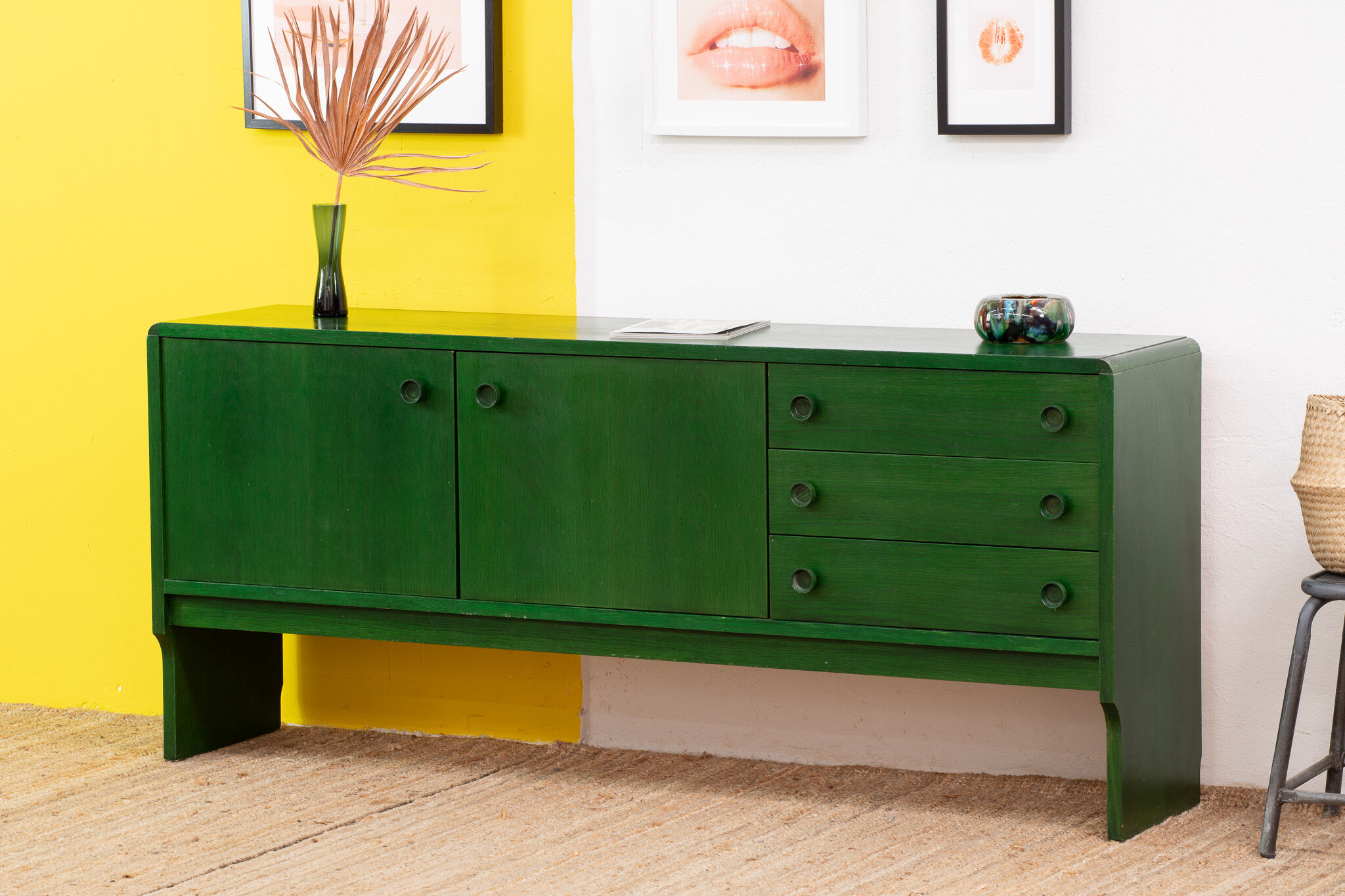 Vintage scandinavian sideboard – 185 cm