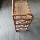 rattan bedside table
