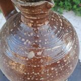 Cruche en terre cuite vernissée XIX ème