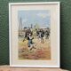 Set of 3 military drawings, watercolor and gouache by Pierre Albert Leroux