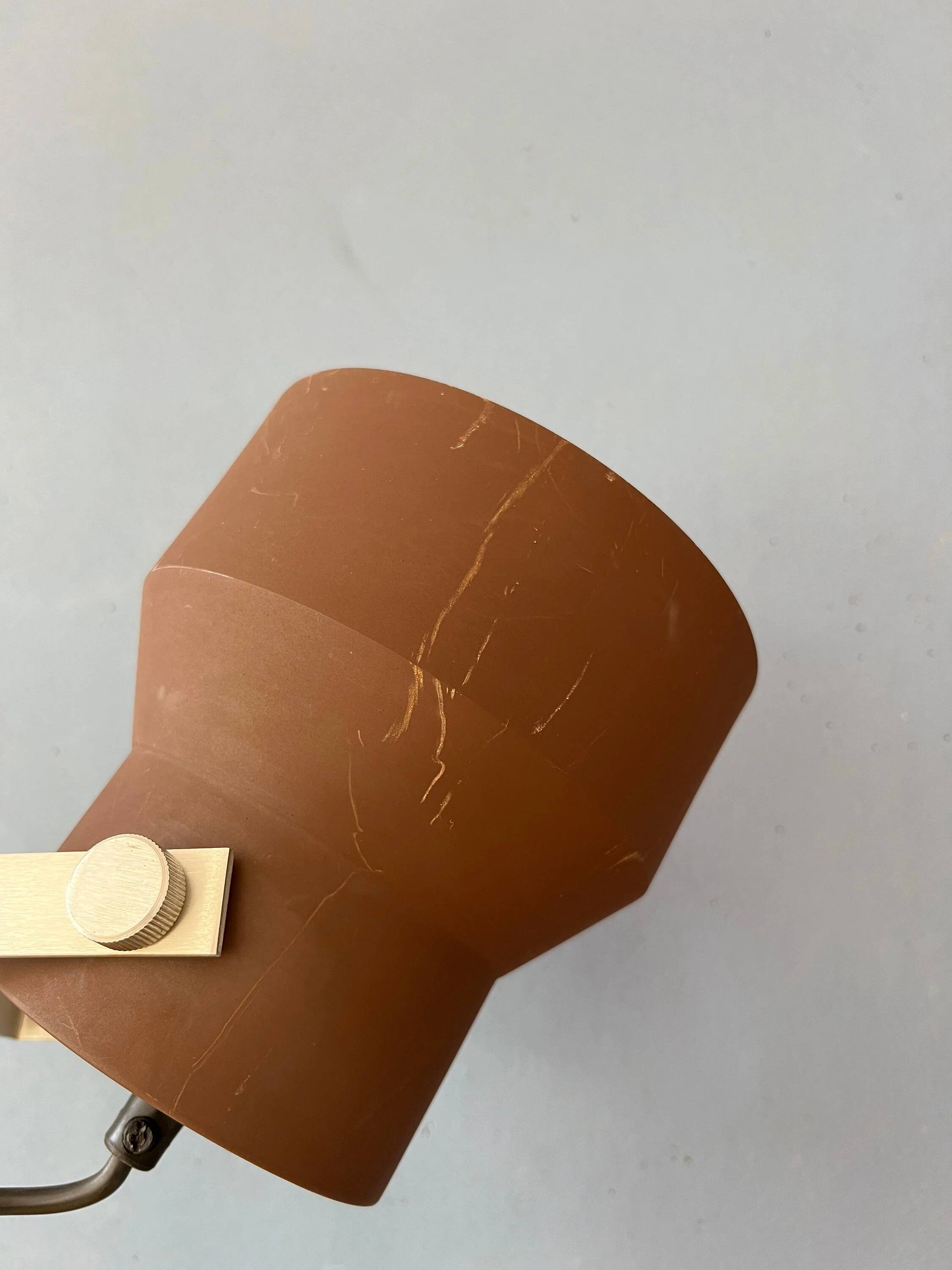Mid-century Space Age brown Anvia floor lamp