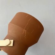 Mid-century Space Age brown Anvia floor lamp