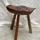Tabouret art populaire brut