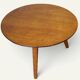 Tripod coffee table in oak, 1950s.
