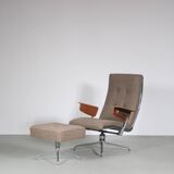 Exceptional Lounge Chair with Ottoman from around 1960