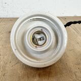 Vintage White Porcelain Pendant Light, 1970s