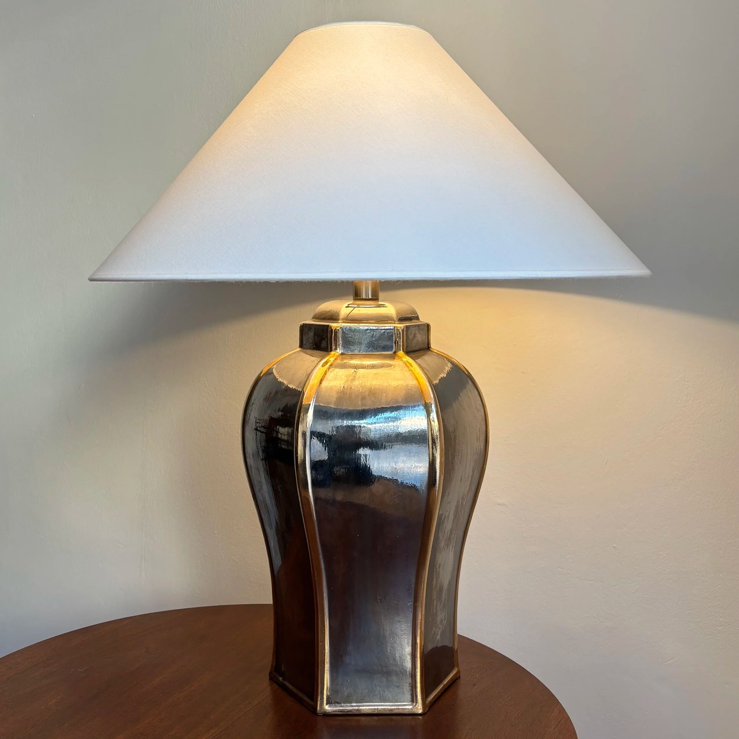 French baluster table lamp