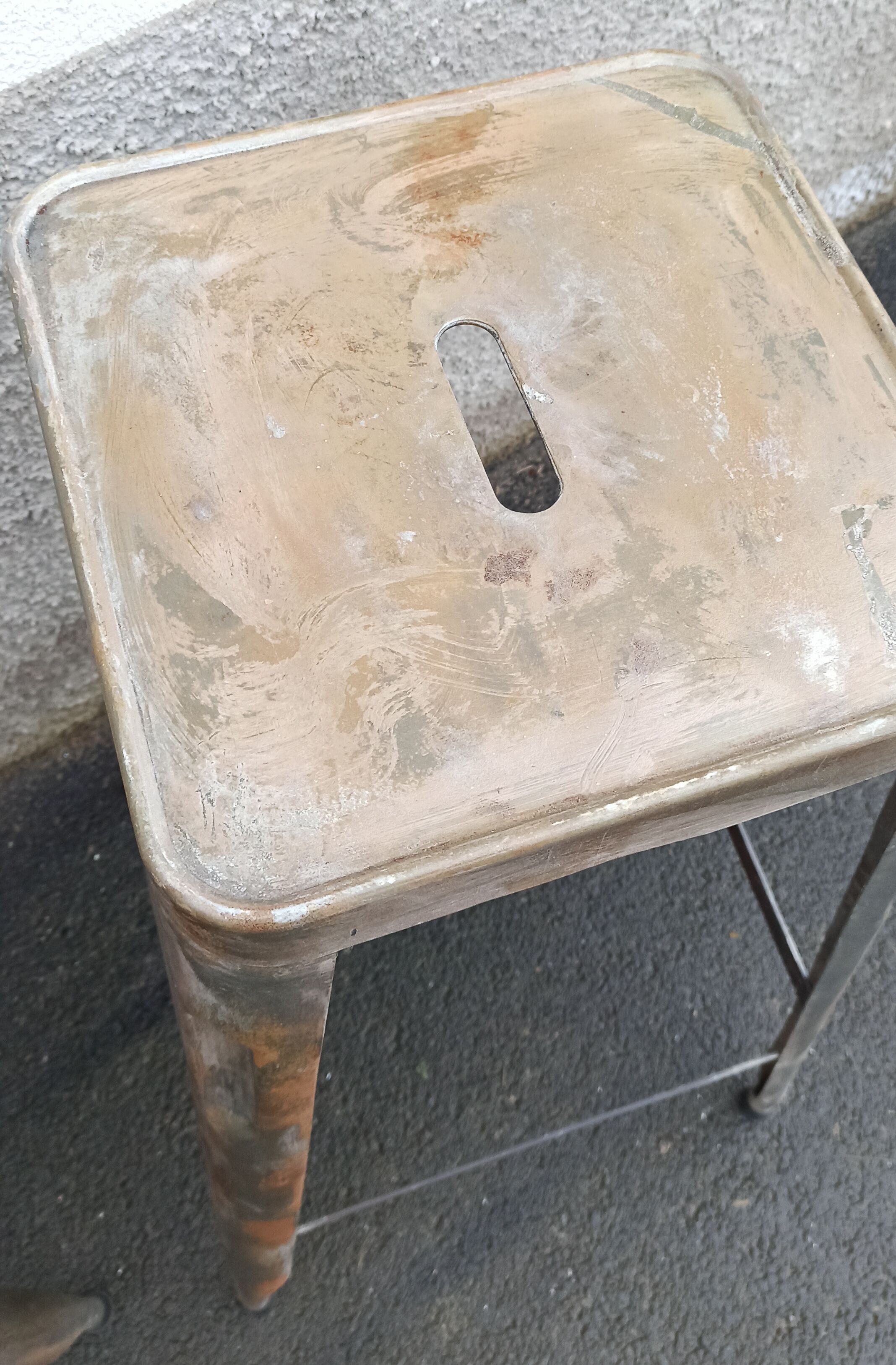 Pair of metal stools