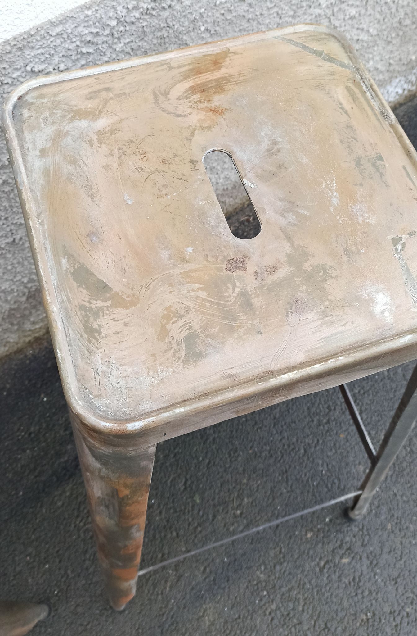 Pair of metal stools