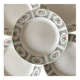 Gien flat plates, Marie José model from the 60s