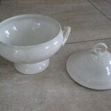 White earthenware soup Creil and Montereau