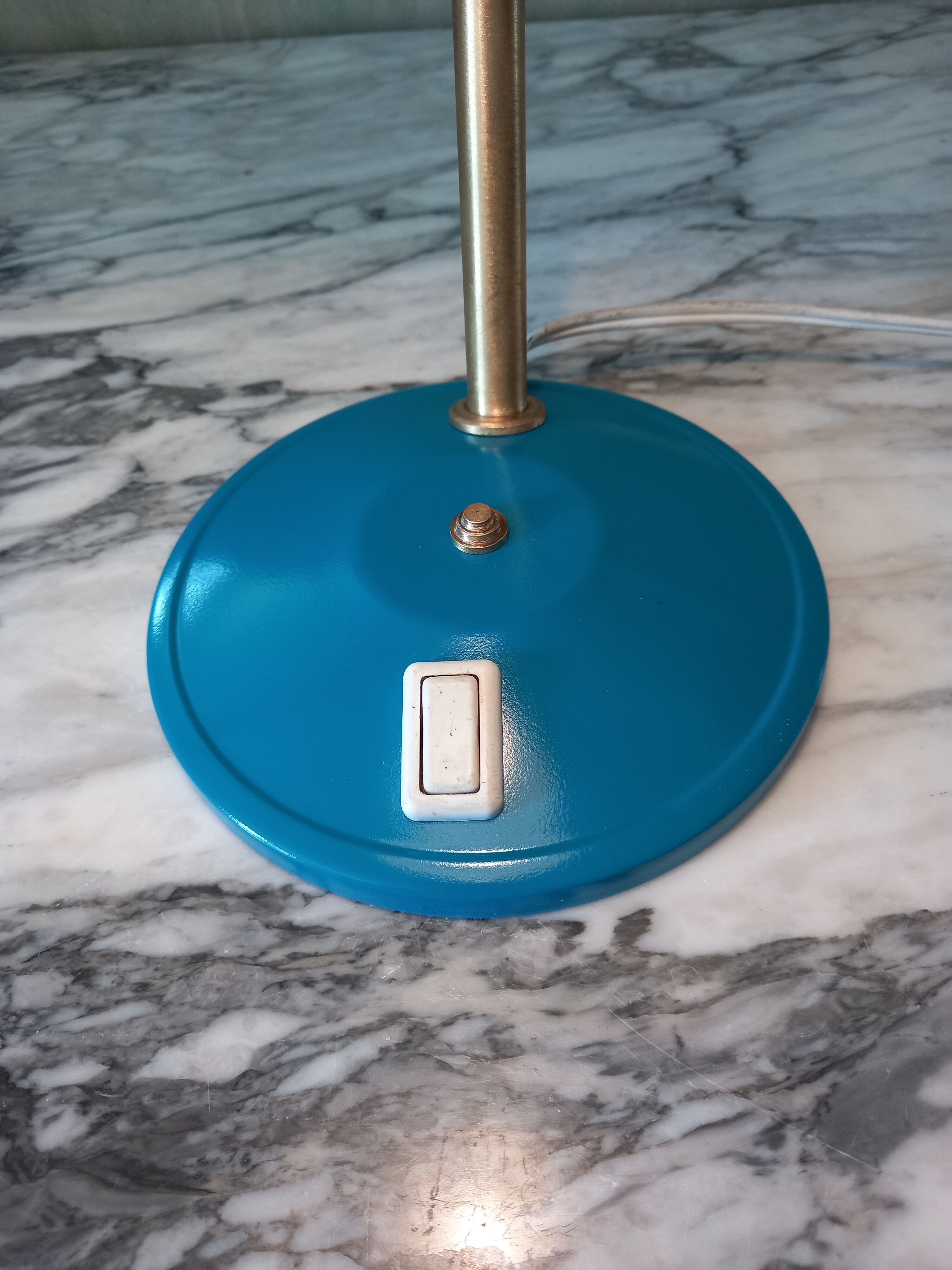 Vintage blue desk lamp