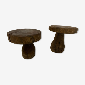 Tabouret champignon brutaliste