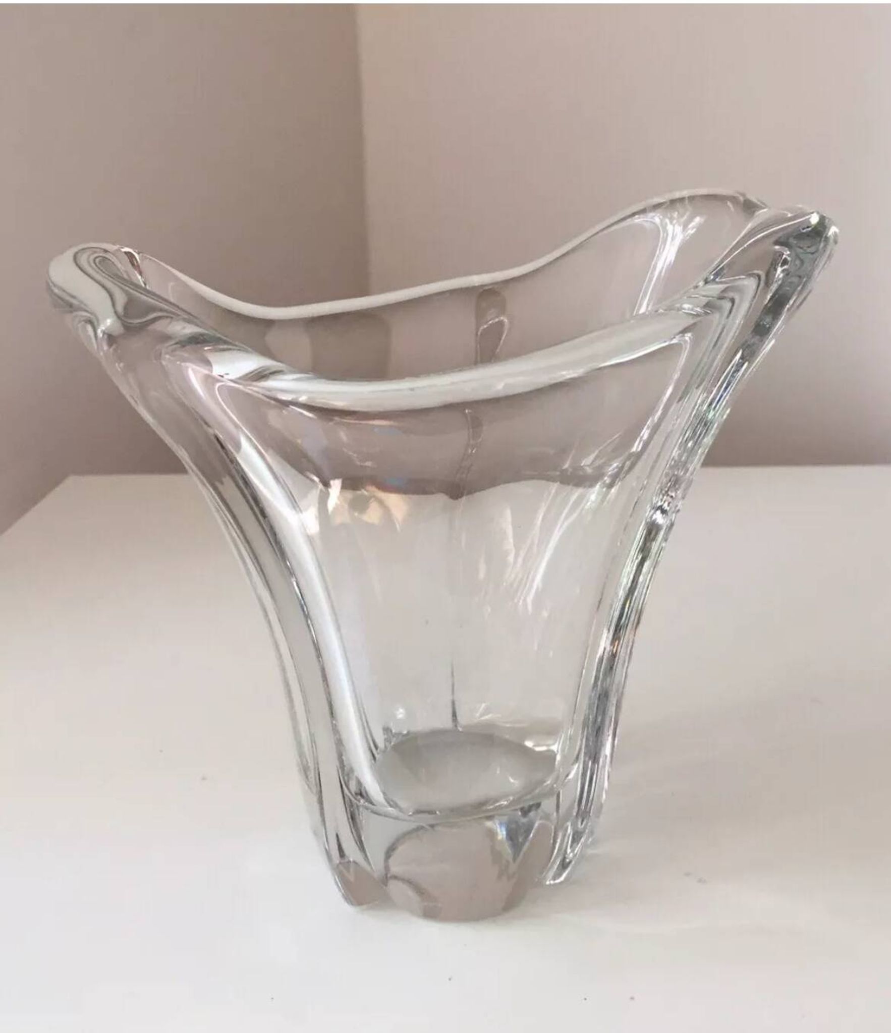 Beautiful Daum crystal vase, France, 1970