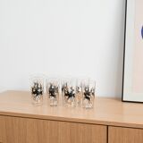 Set of eight glasses, Danish design, 1970s, manufactured in Denmark