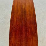 Vintage Danish mid-century teak and rattan coffee table 1960s