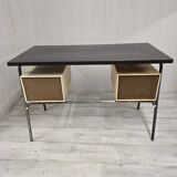 Vintage desk with suspended pedestal, 60s design