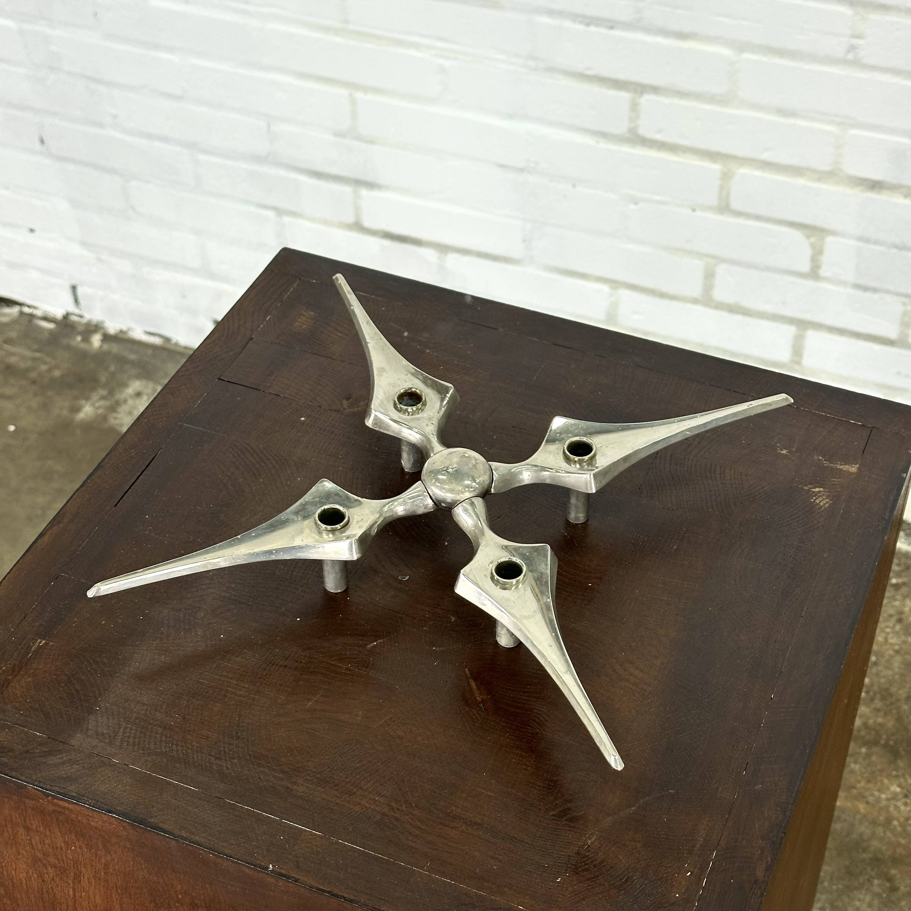 Nagel candle holder star by Fritz Nagel and Caesar Stoffi