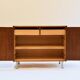 Two-door buffet in manufactured teak, two interior drawers (pastoe).