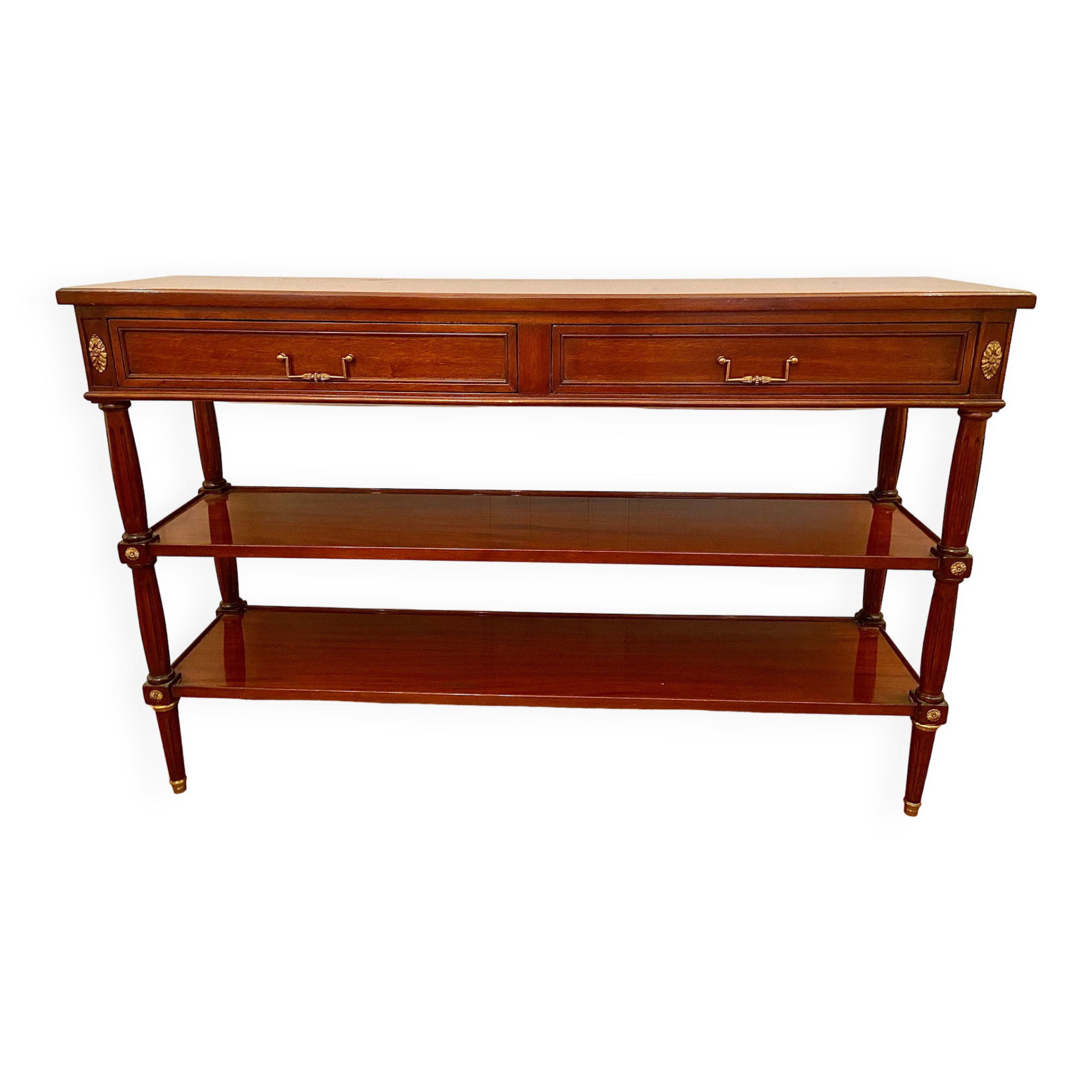 Console en merisier style Louis XVI