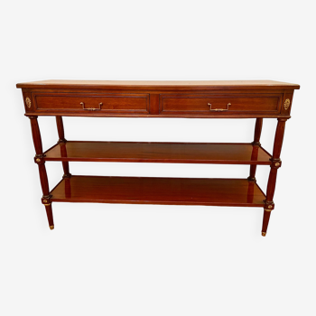 Louis XVI style cherry wood console
