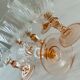 Set of 6 luminarc pink wine glass