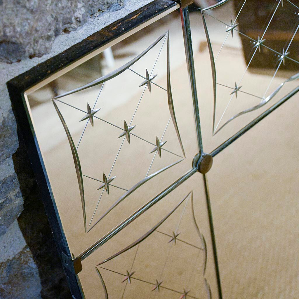 Miroir de bistrot brasserie L 180 H 90 cm