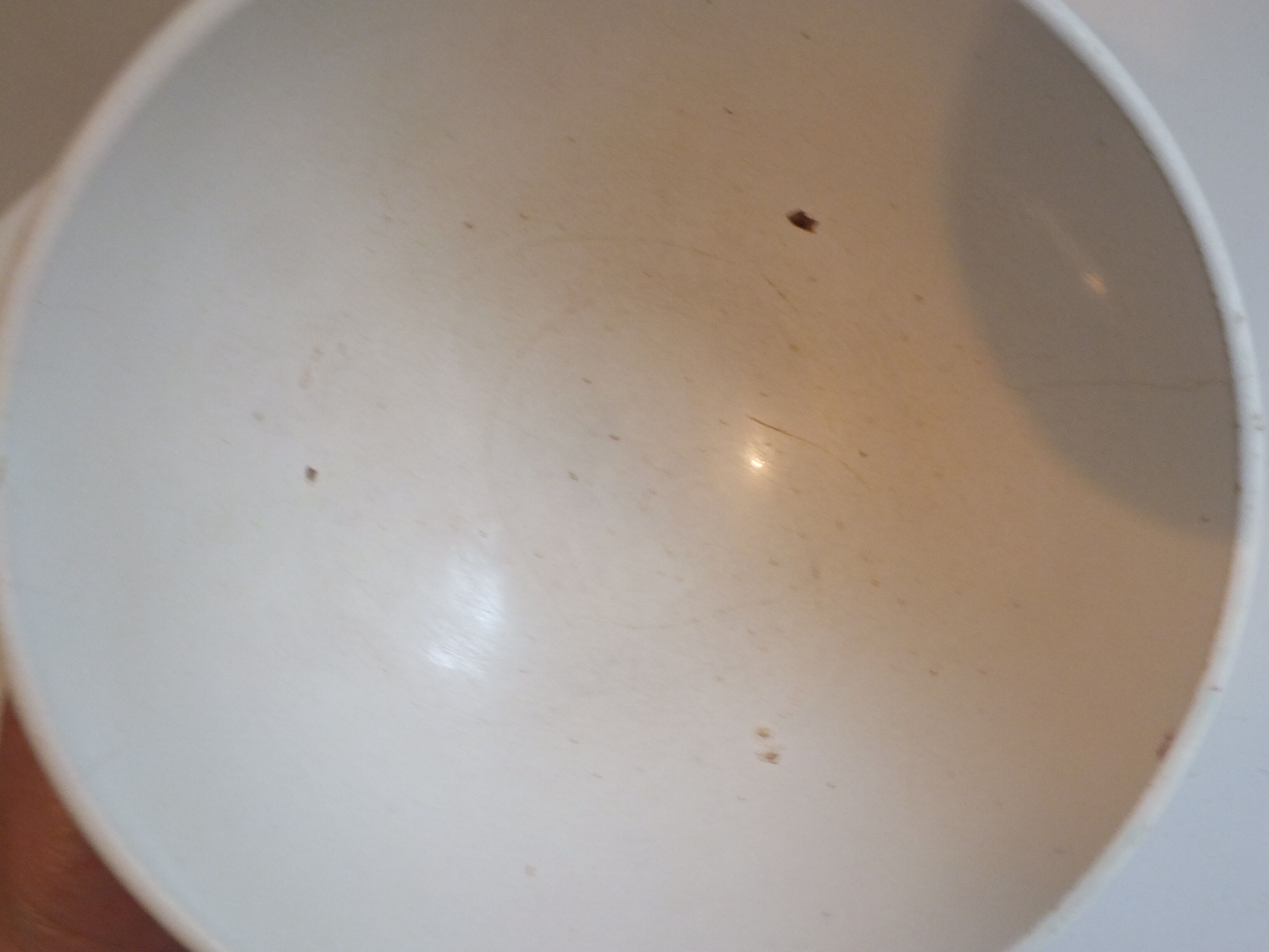 Vintage faceted bowl decorated with roses