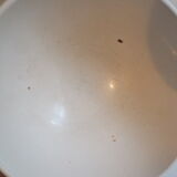 Vintage faceted bowl decorated with roses