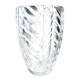 Large engraved crystal vase