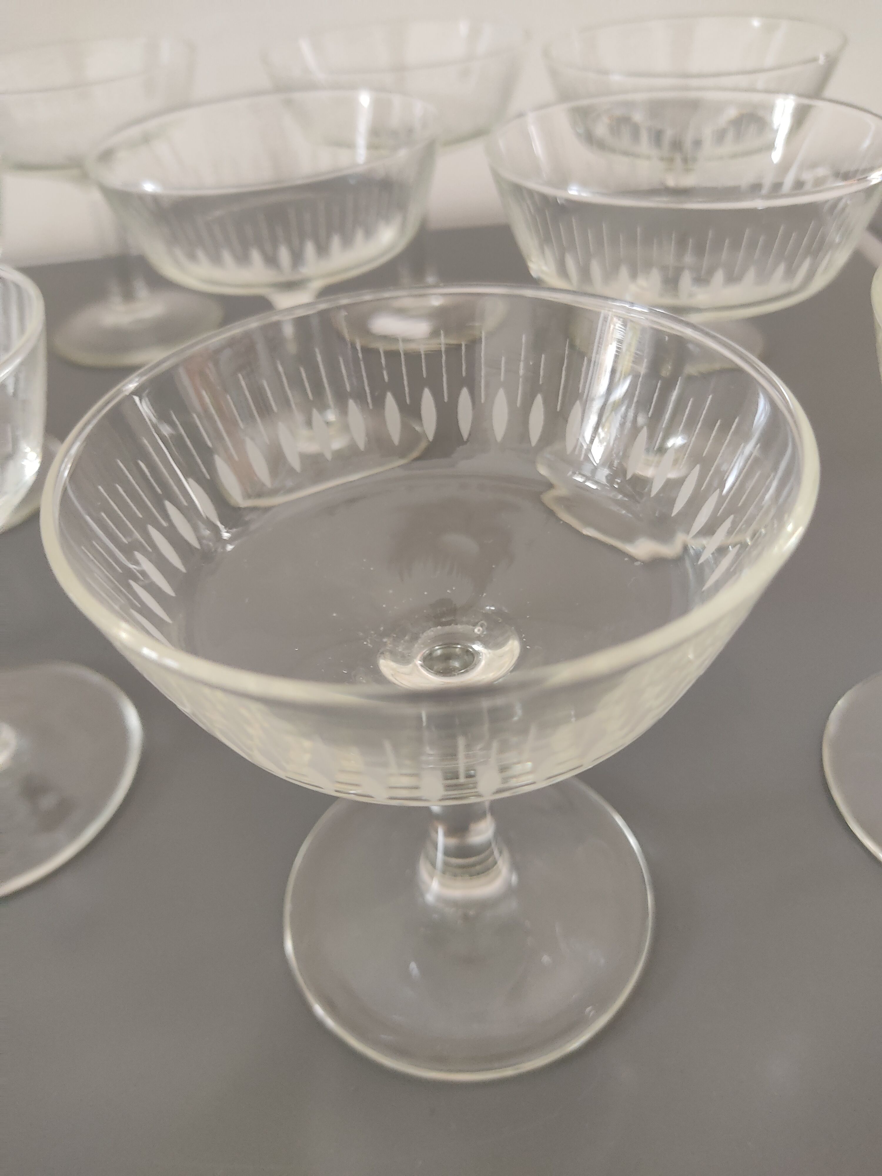 Old champagne glasses ART DECO