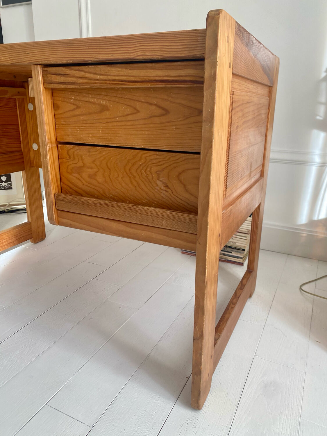 Small wooden desk (fir), 1970