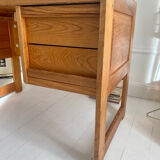 Small wooden desk (fir), 1970