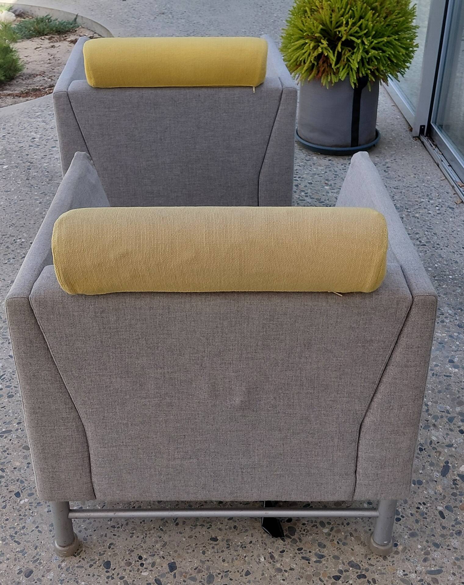 Pair of East Side armchairs by Ettore Sottsass for Knoll