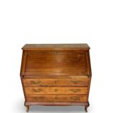 Antique Italian secrétaire in solid walnut, 1920s/1930s.